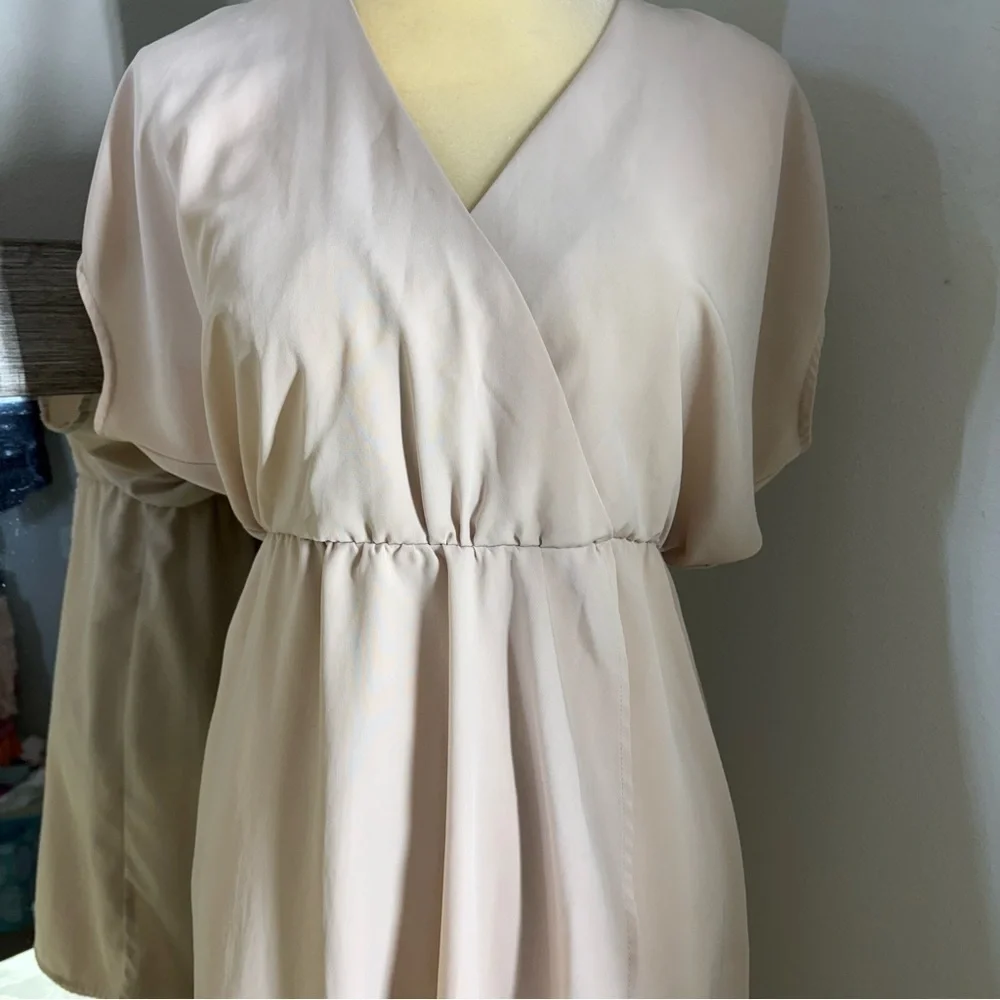 H&M Cream Dolman Sleeve V-Neck Sundress